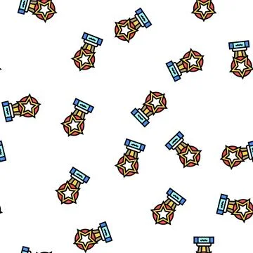 Star award vector seamless pattern Stock Illustration