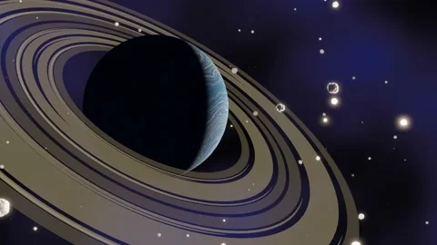 Star Background, Motion Background Loop, Space Universe Planet Purple Meteorite Stock Footage 232388391