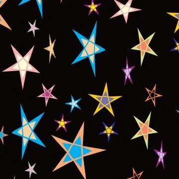 Star background pattern Ilustração Stock