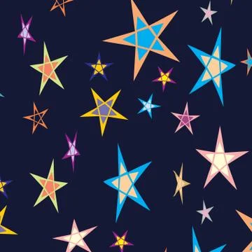 Star background pattern Illustrazione stock