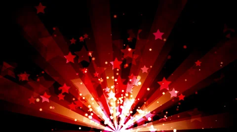 Star background red Video stock 33868707