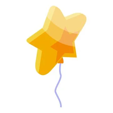 Star balloon icon isometric vector. Seller shop Stock Illustration