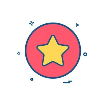 Star basic icon vector design Stock Illustration