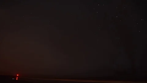 Star at beach with passing clouds Stock Footage 70151500