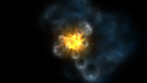 Star on a black background 7 Stock Footage 296244389