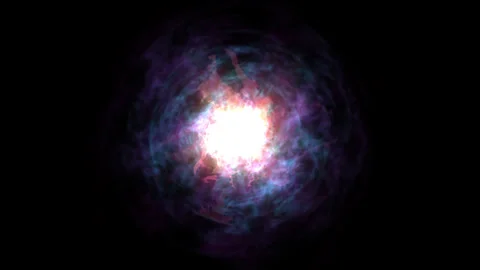 Star on a black background 9 Video stock 296244710