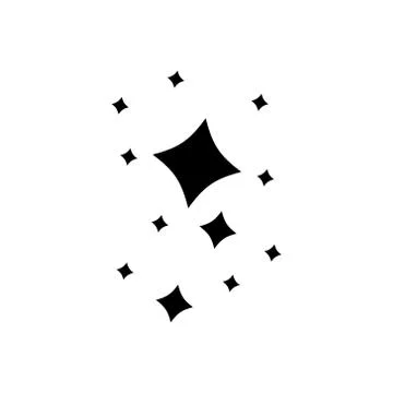 Star black icon. Flat vector isolated Stock Illustration