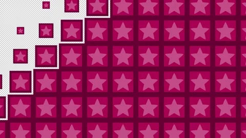 Star Block tile wave Transitions. 1080p - 30 fps - Alpha Channel (10) Stock Footage 256101515