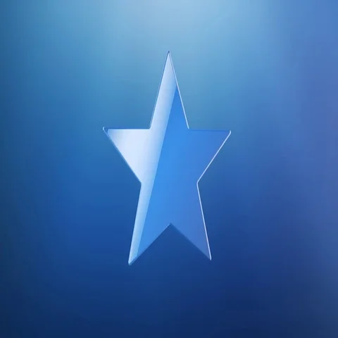 Star Blue 3d Icon Stock Footage 69718023