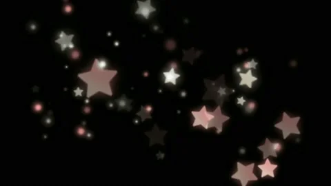 Star bokeh lights motion graphics with night background Stock Footage 138483349