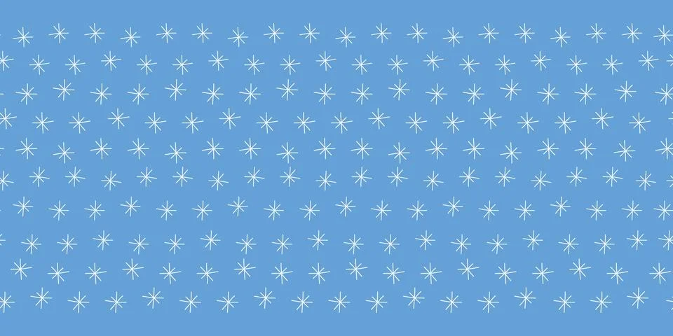 Star border pattern design. Vector seamless repeat banner background. Illustrazione stock