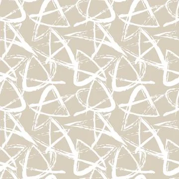 Star brush stroke seamless pattern design Stock Illustration