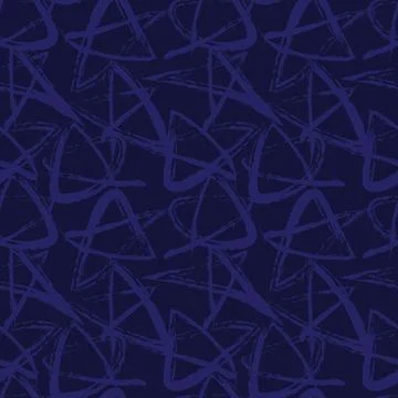 Star brush stroke seamless pattern design Stock Illustration