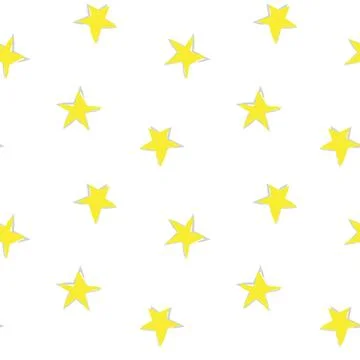 Star brush stroke seamless pattern design Stock Illustration