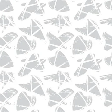 Star brush stroke seamless pattern design Stock Illustration