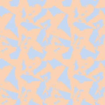 Star brush stroke seamless pattern design Stock Illustration