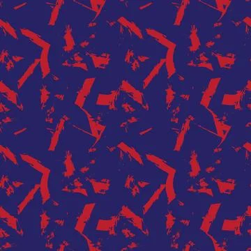 Star brush stroke seamless pattern design Stock Illustration