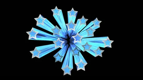 Star burst with alpha channel Stock Footage 22012173