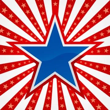 Star on a burst background 스톡 일러스트