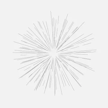 Star burst design element on white background. Stock Illustration