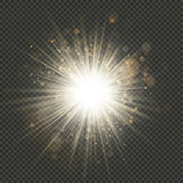 Star burst effect with sparkles. EPS 10 Stockillustratie