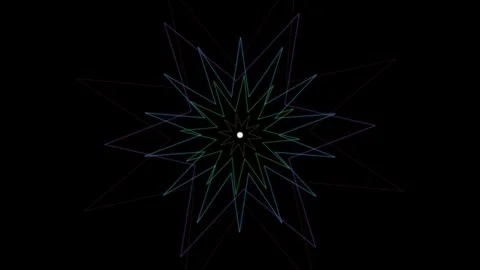 Star Burst - Glowing Starburst Effect Animation Stock Footage 340364563