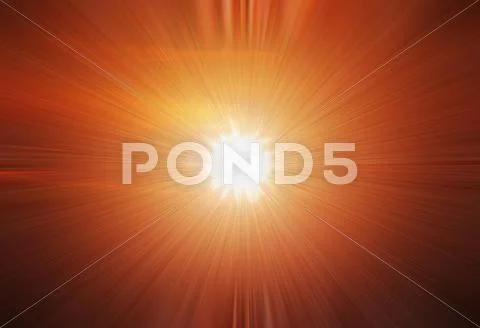 A star burst or lens flare over a black background. it also looks like an abs Stock Photos