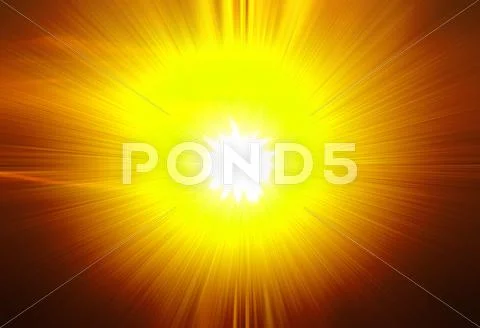 A star burst or lens flare over a black background. it also looks like an abs Stock Photos