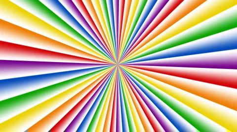 Star burst rainbow Video stock 2873182