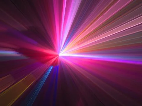 Star burst - technology background - abstract digitally generate Stock Illustration