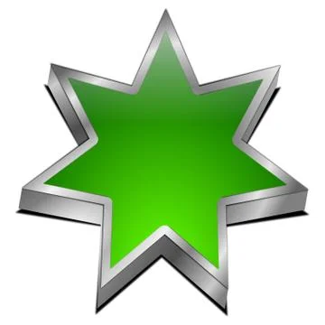 Star button Illustrazione stock