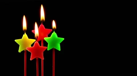 Star Candles Stock Footage 68874995