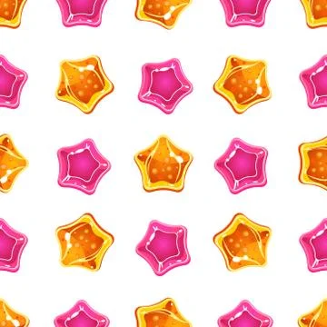 Star Candy Pattern. Vector Illustration Stock Illustration