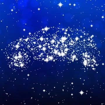 Star car image generated hires texture Stock Illustration