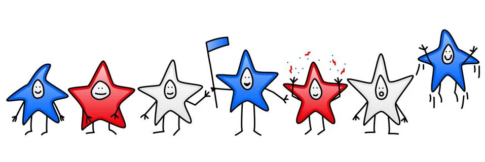 Star cartoons Stock Illustration