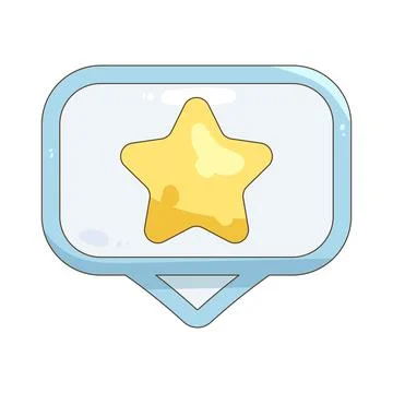 Star chat bubble Иллюстрация
