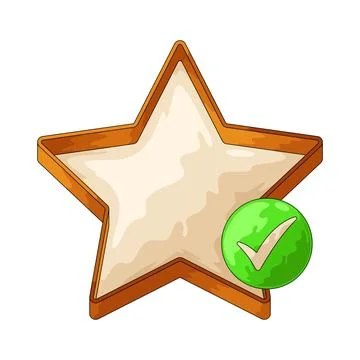 Star Check illustration Stock Illustration