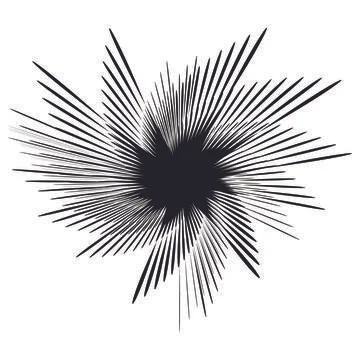 Star circle effect transform, celebration Illustrazione stock