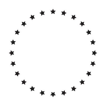 Star in circle icon vector for graphic design, logo, web site, social media, Stock Illustration
