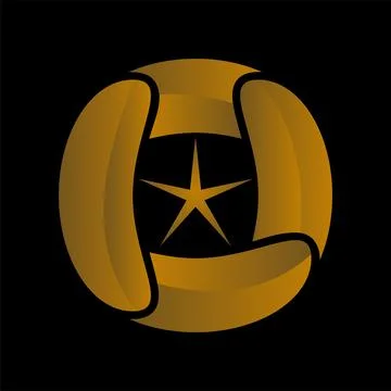 Star circle icon vector logo template illustration design Stock Illustration