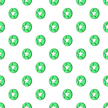 Star in circle pattern, cartoon style イラスト素材