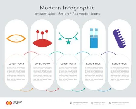 Star clothes button infographics design Illustrazione stock