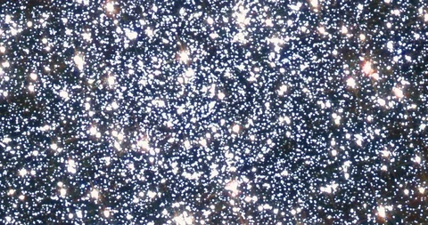 Star Cluster, Globular cluster 47 Tucanae, NGC 104 in the constellation Tucana E Stock Footage