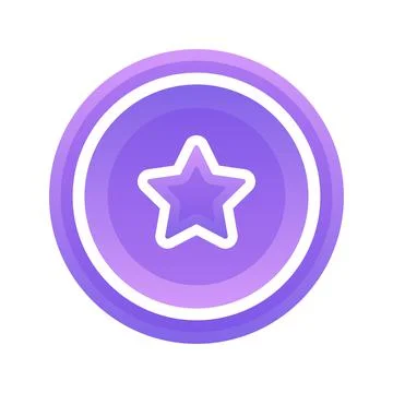 Star coin gradient logo design template icon Stock Illustration