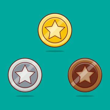Star Coin Stock Illustration