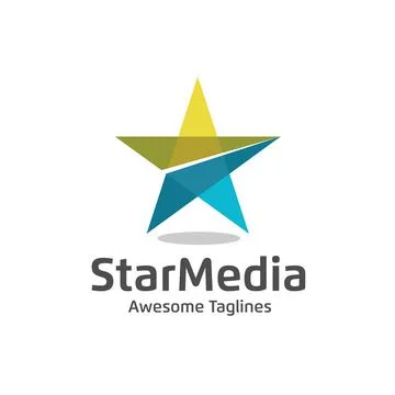 Star color vector logo Stock Illustration