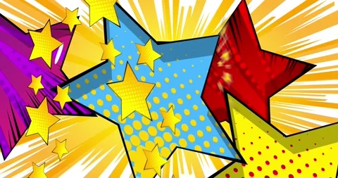Star Comic Book Background Stock Footage 167529236