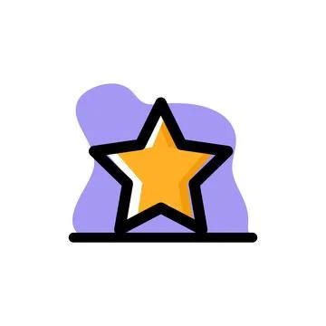 Star Conceptual Vector Icon Design Illustration Stock Illustration