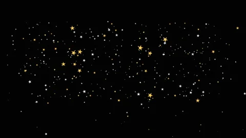 Star confetti burst celebration Stockbeeldmateriaal 346191316