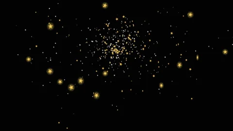 Star confetti crossfire burst Видео 346191293